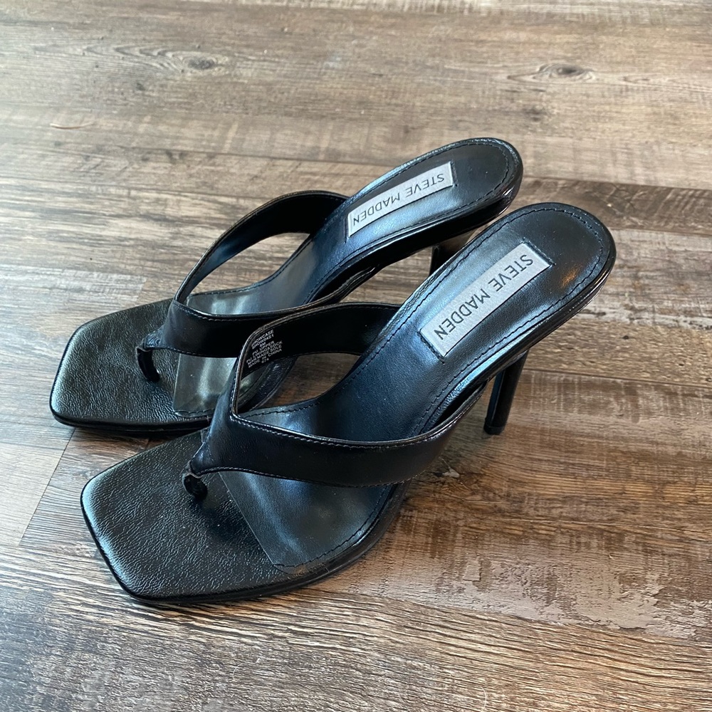 Steve Madden Black Heels Size 8